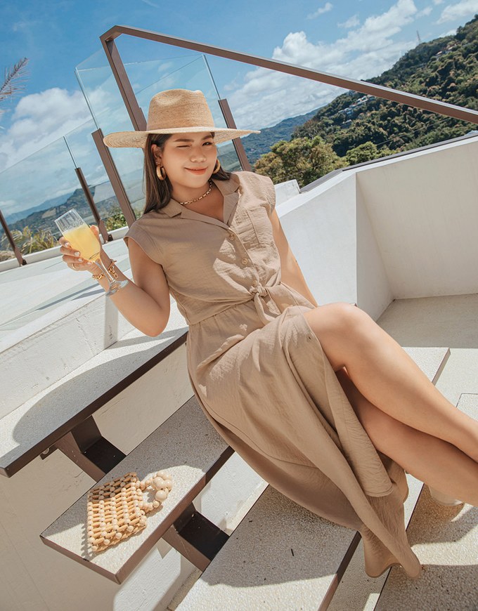Tie Down Sleeveless Suit Collar Blouse Shirt