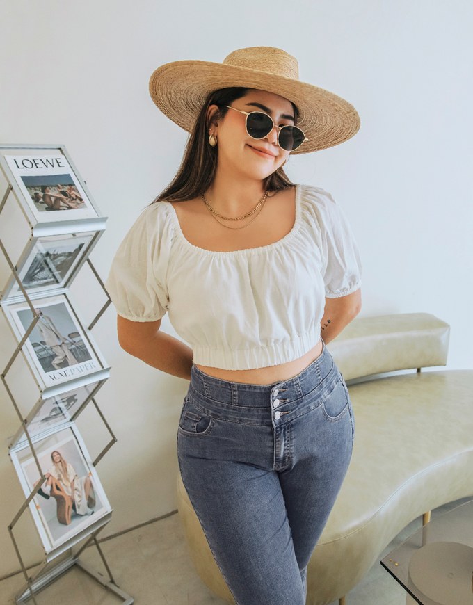 2WAY Front Knot Cotton Linen Cinched Waist Top