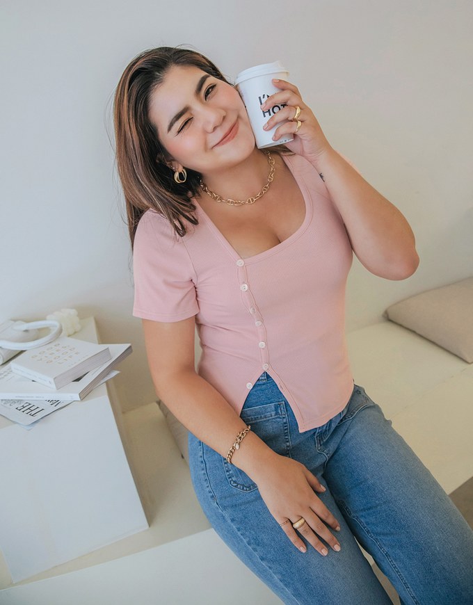 Urban Chic Side Button Slit Top