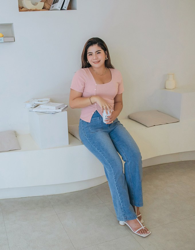 Urban Chic Side Button Slit Top