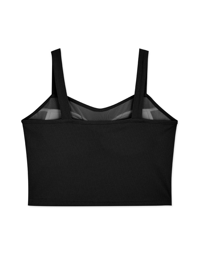 【Air 2.0】Simple Plain Button Air Comfy Bra Tank Top
