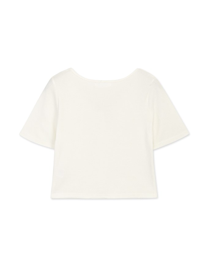 Basic Minimalistic Button Down Crop Top