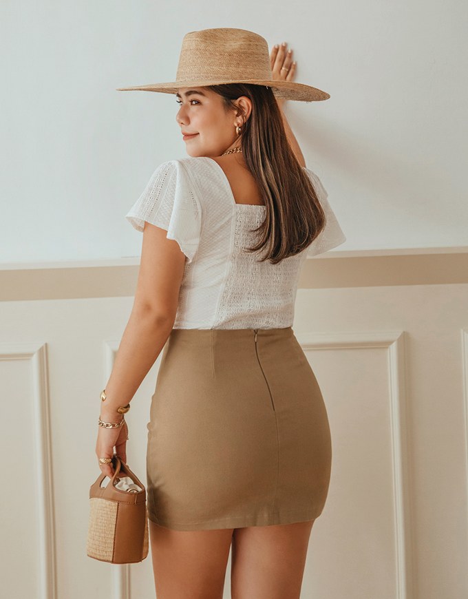 360° Pleated Slim Skort