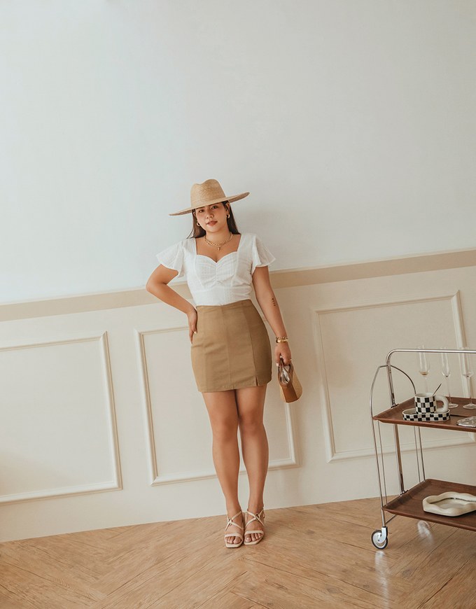 360° Pleated Slim Skort