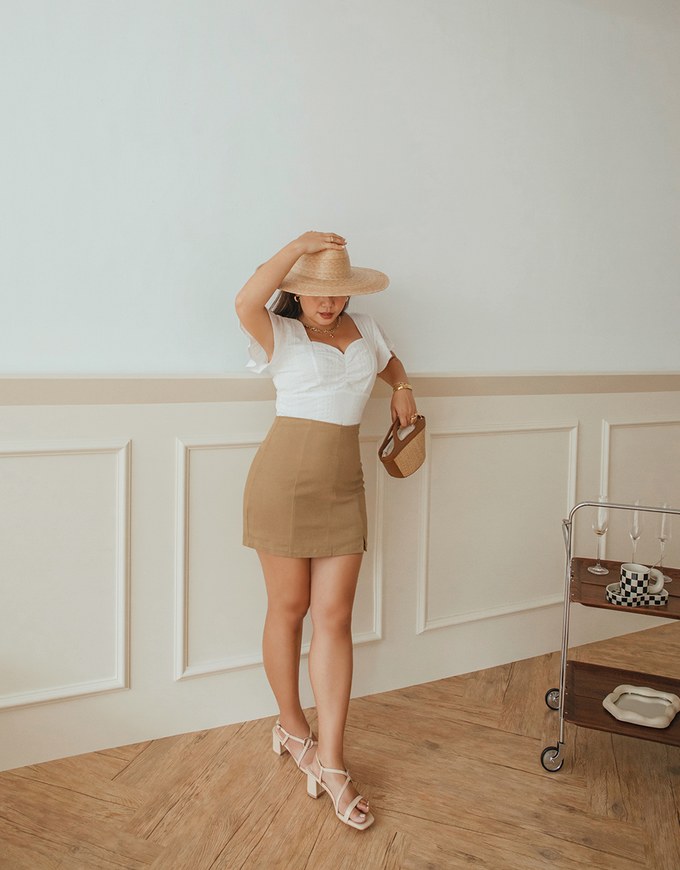 360° Pleated Slim Skort