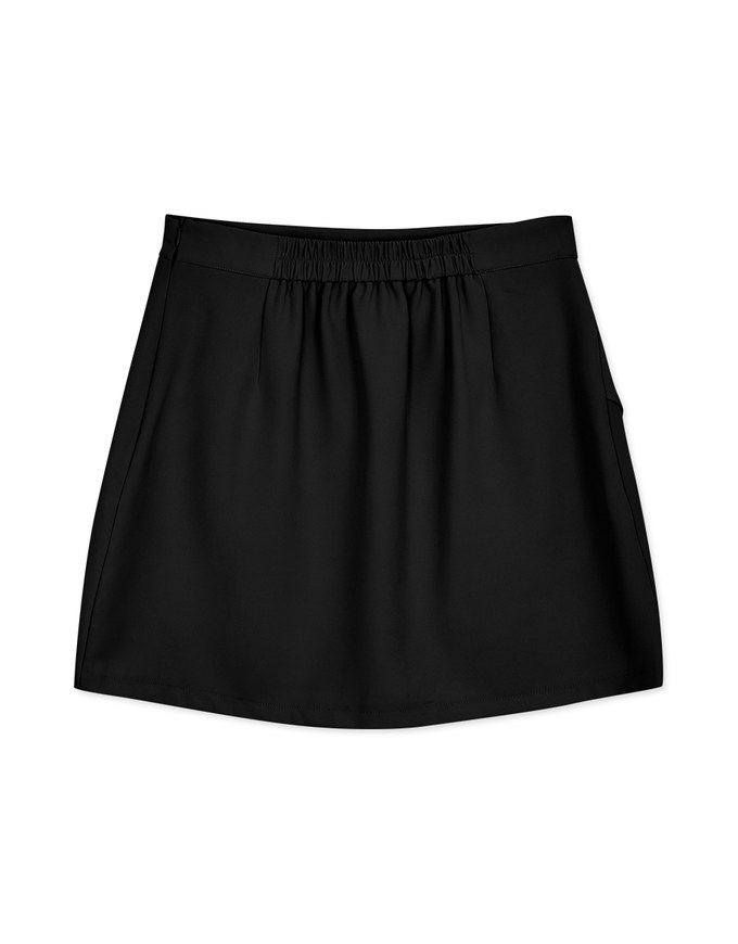 Minimalist Bias Cut A-Line Mini Skirt