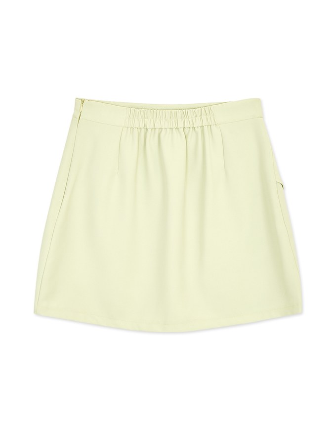 Minimalist Bias Cut A-Line Mini Skirt
