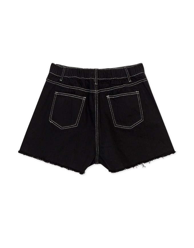Iconic Seamline Ripped Shorts