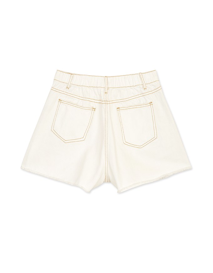 Iconic Seamline Ripped Shorts