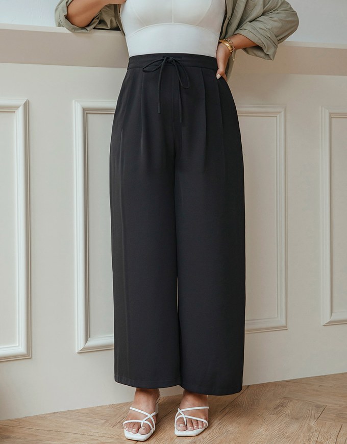Cooling CEO Tie-Ribbon Slimming Suit Straight Pants