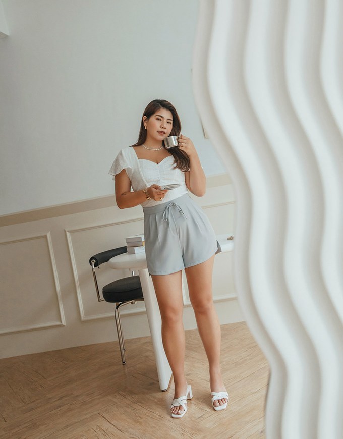 Cooling CEO Tie-Ribbon Slimming Suit Shorts