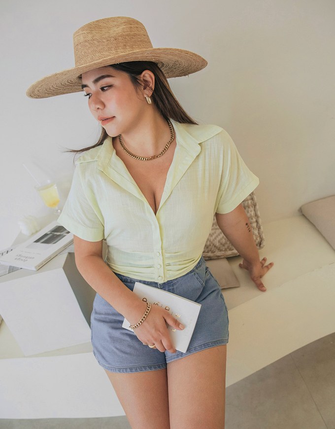 【Den!m LITE】Breezy Cooling No Filter Shape-Up Slimming Denim Shorts