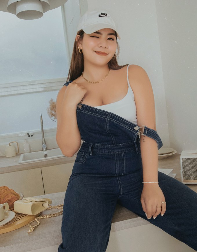 Casual Street Style Suspender Denim Jeans Pants