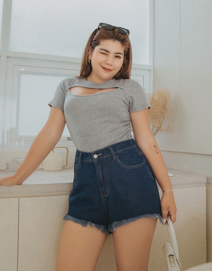 Denim Jeans Shorts With Drawers
