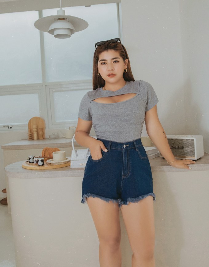 Denim Jeans Shorts With Drawers