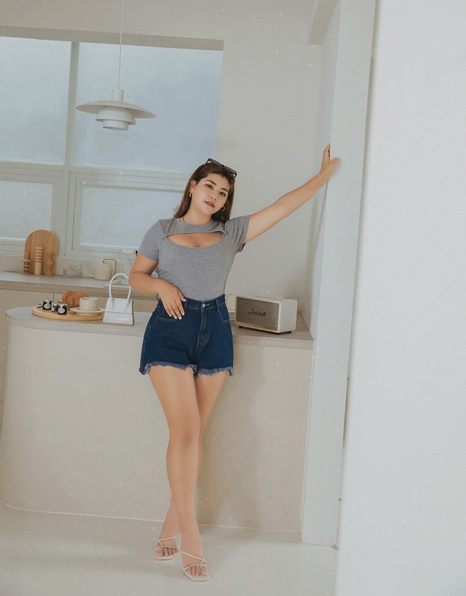 Denim Jeans Shorts With Drawers