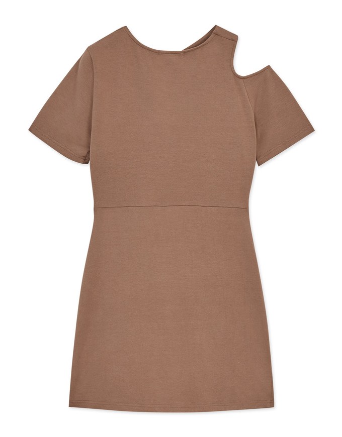 Sensual One-Shoulder Cut-Out Mini Dress