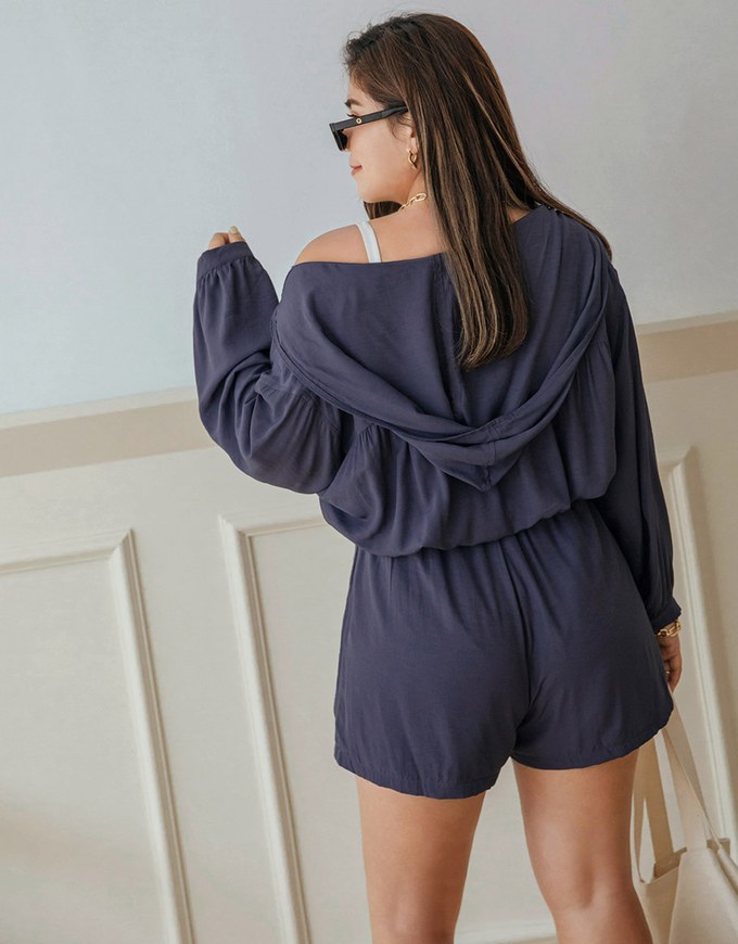 Elevated Casual Sun Protection Cooling Cinched Waist Hoodie