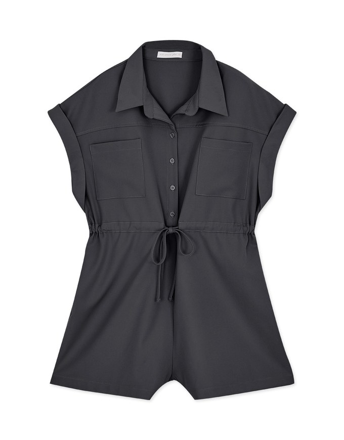 Casual Chic Drawstring Playsuit