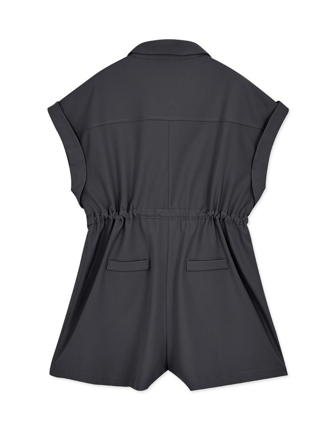 Casual Chic Drawstring Playsuit