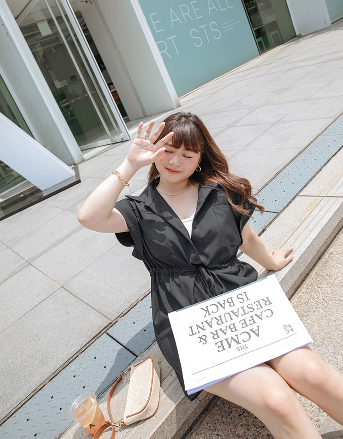 Casual Chic Drawstring Playsuit
