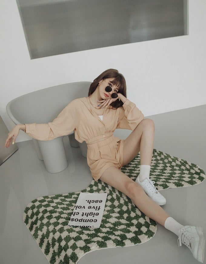 Elevated Casual Sun Protection Cooling Cinched Waist Hoodie