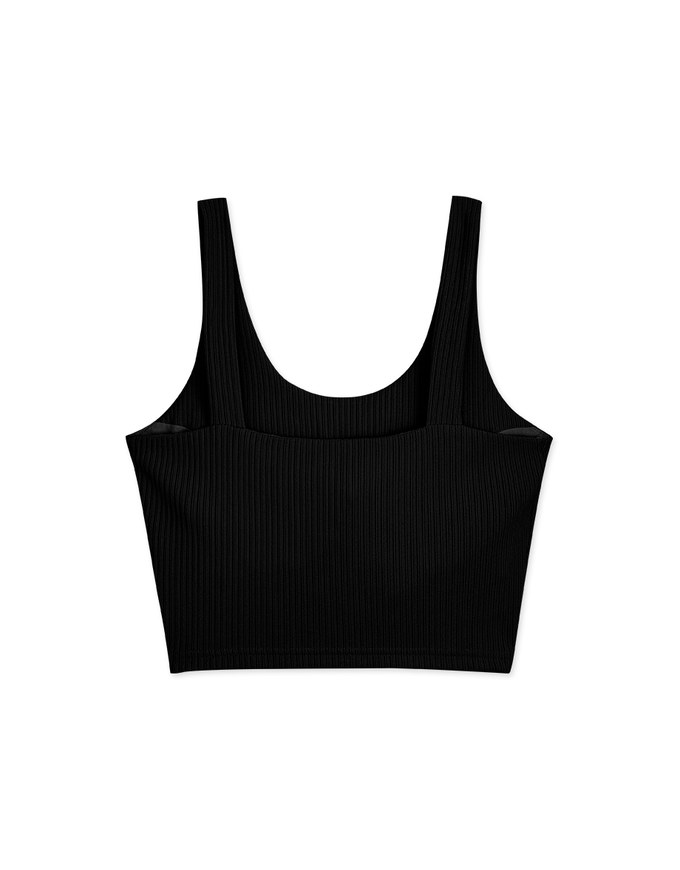 【Vacanza 】Straight Stripe Tank Top (With Chest Pad)