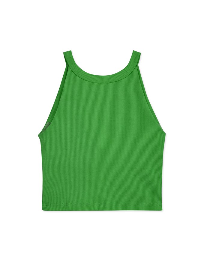 【Vacanza】Soigné Halter Knit Top (With Padding)