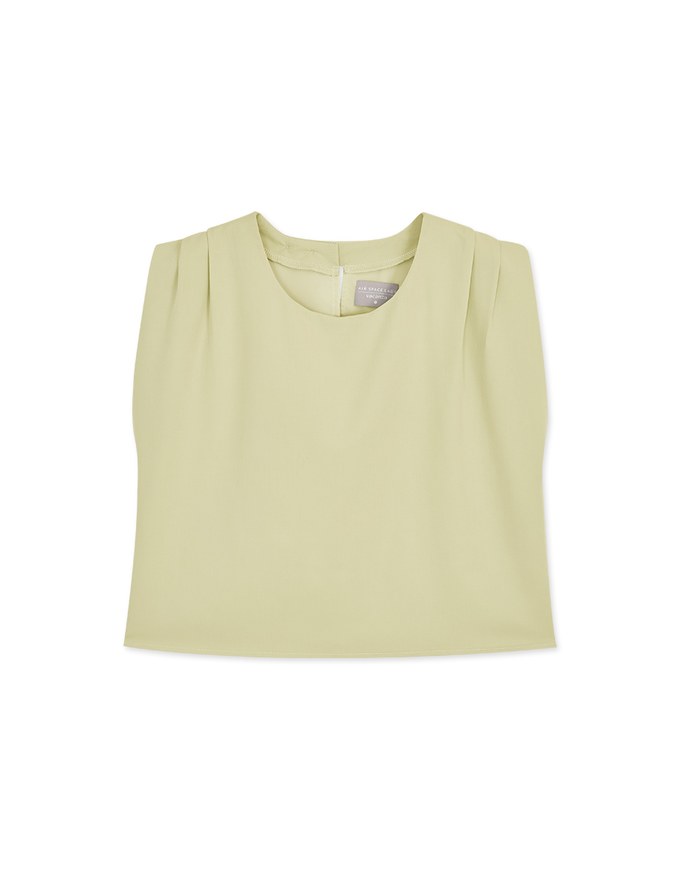 【Vacanza】Shoulder Scrunch Sleeveless Tank Top