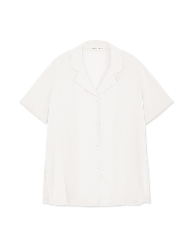 Smart Casual Short Sleeve Chiffon Blouse Shirt