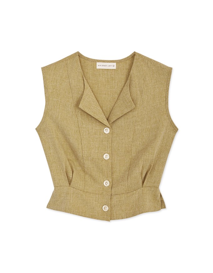 Smart Casual Lapel Buttoned Top