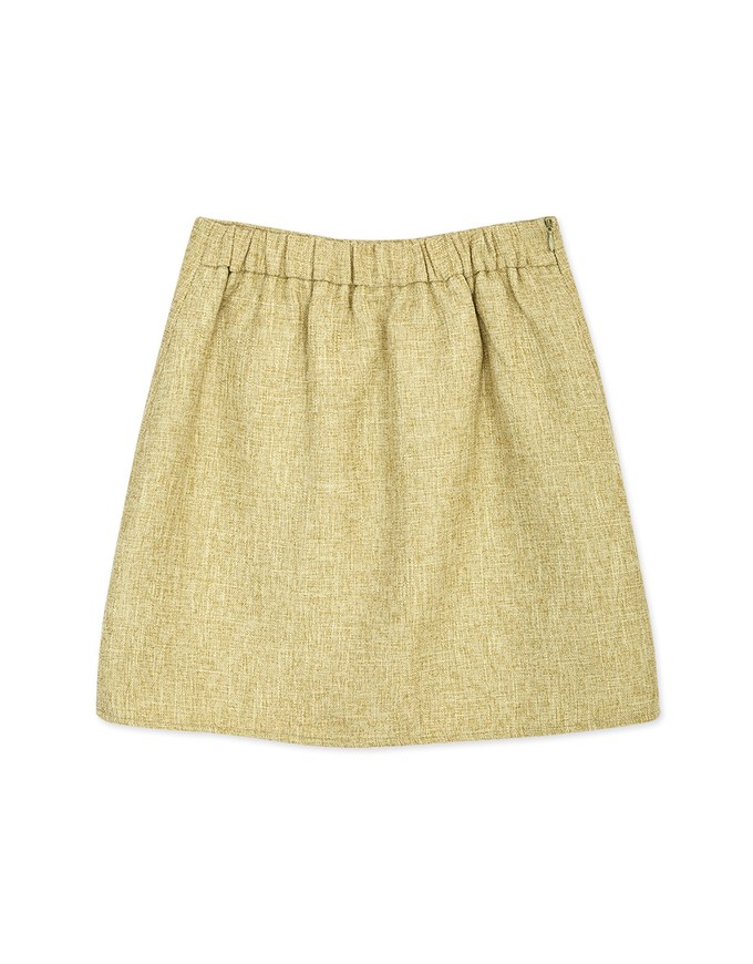 Edgy Chic Slit Weave Mini Skirt