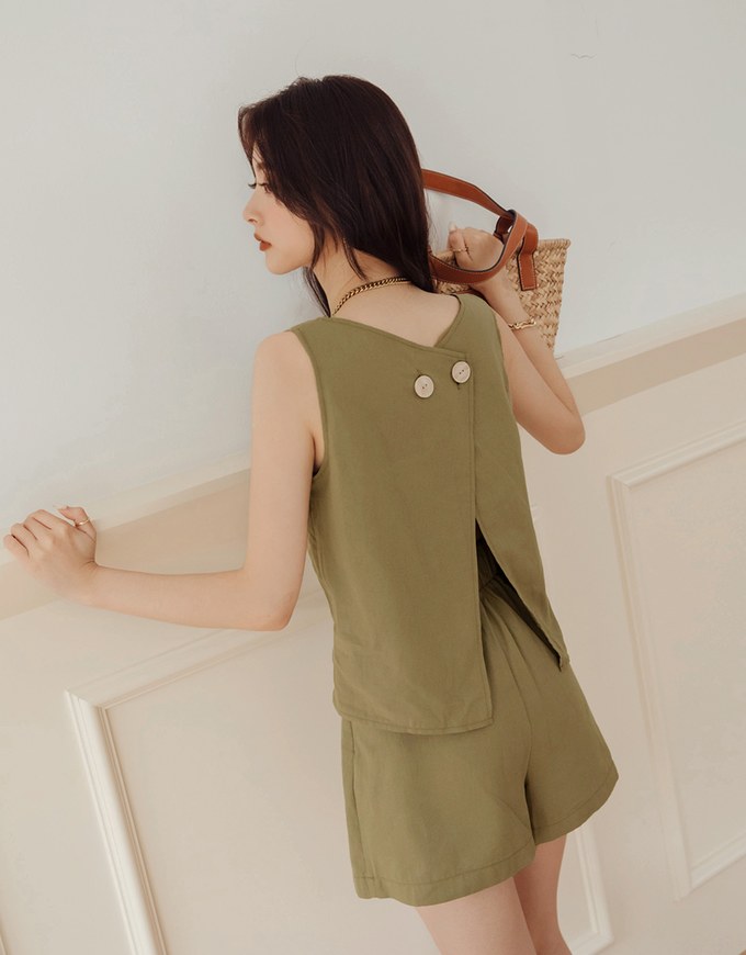 Elevated Detailing Overlap Skorts