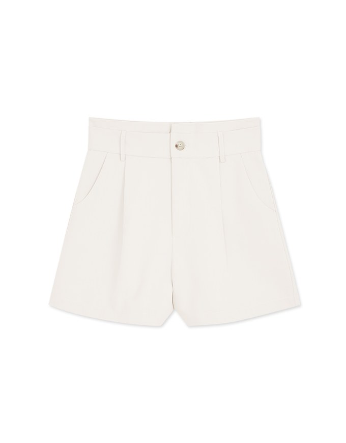 【Vacanza】High Waisted Pleated Shorts