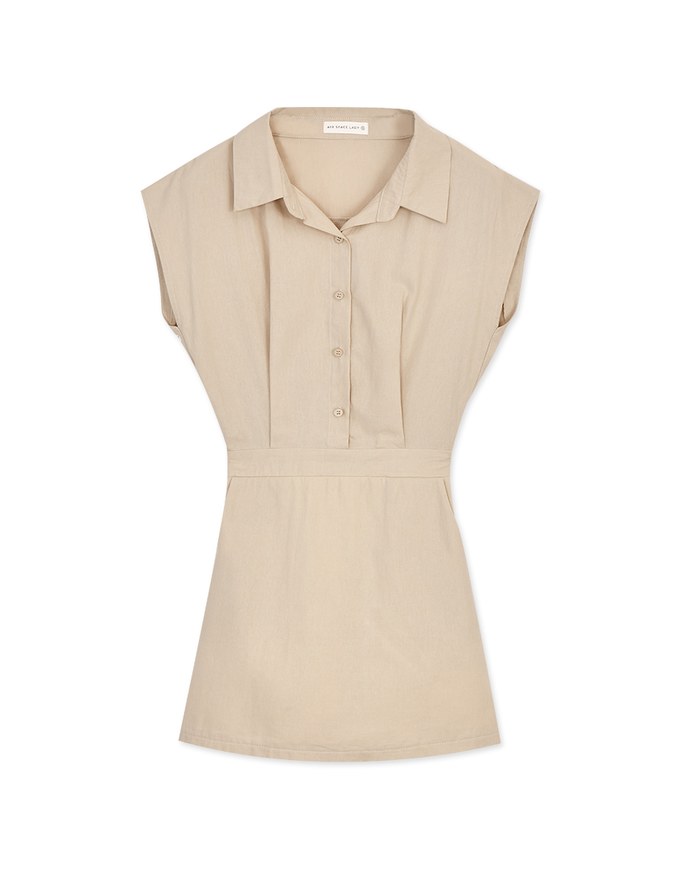 Edgy Chic Button Up Shirt Mini Dress