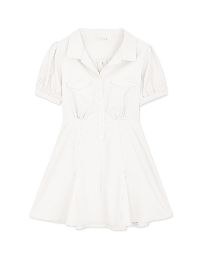 Feminine Aesthetic Mini Shirt Dress