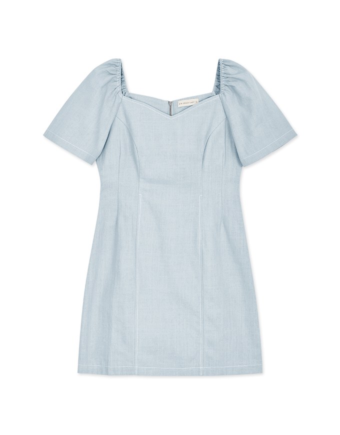Retro Tailored Cutline Mini Dress