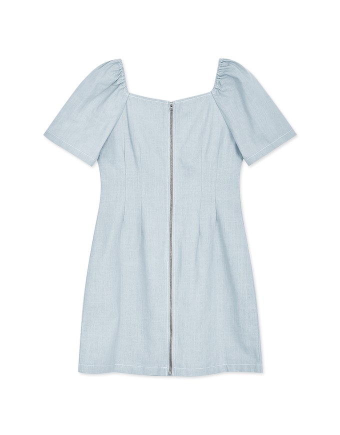 Retro Tailored Cutline Mini Dress