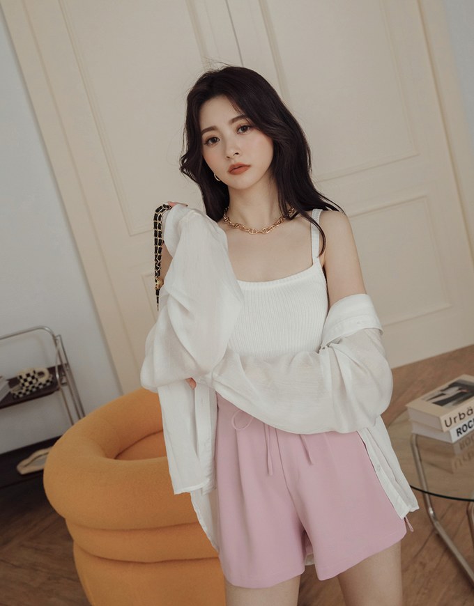 Understated Elegant Asymmetric Knit Tank Top