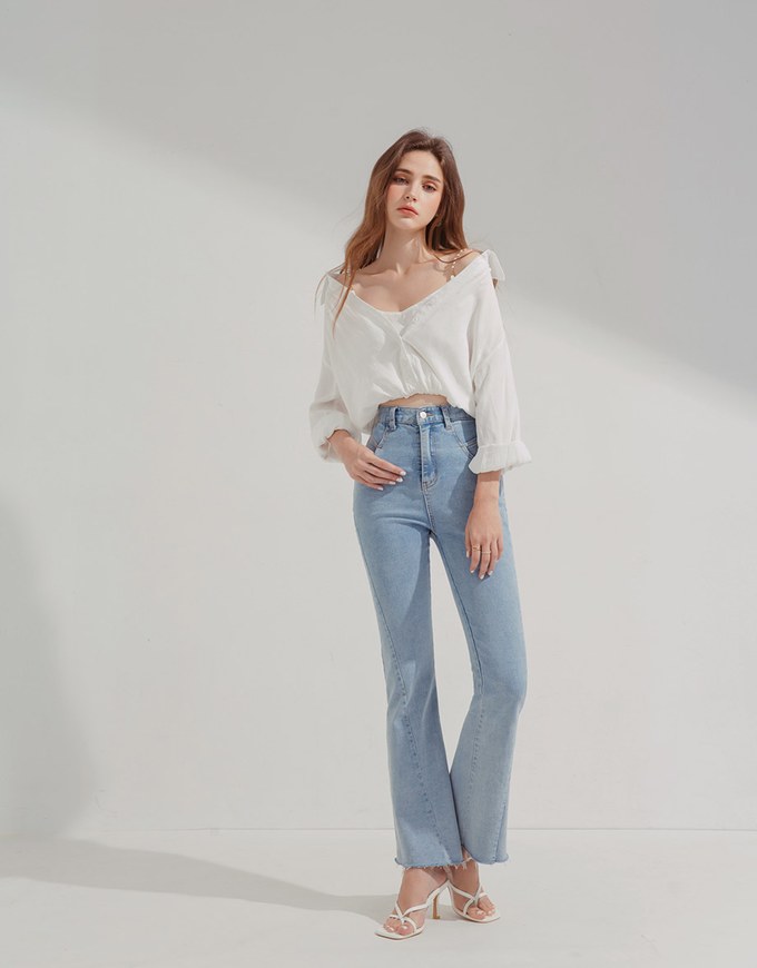2Way Trendy Bead Chain Fake Two Piece CropTop
