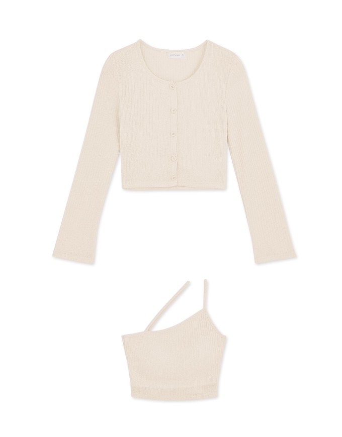 Diagonal Line Two-Piece Top (with padding)
