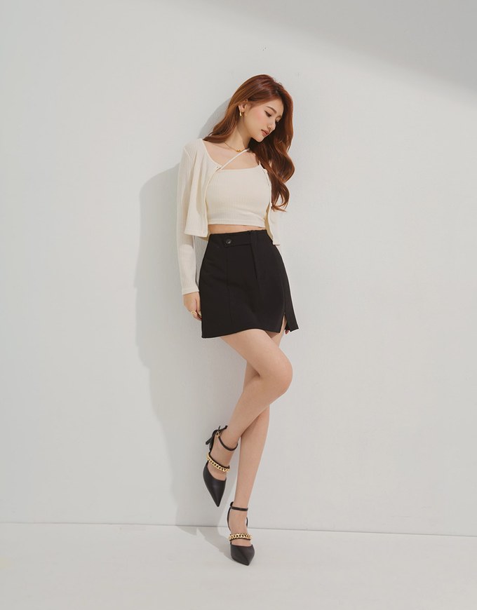 Diagonal Line Two-Piece Top (with padding)