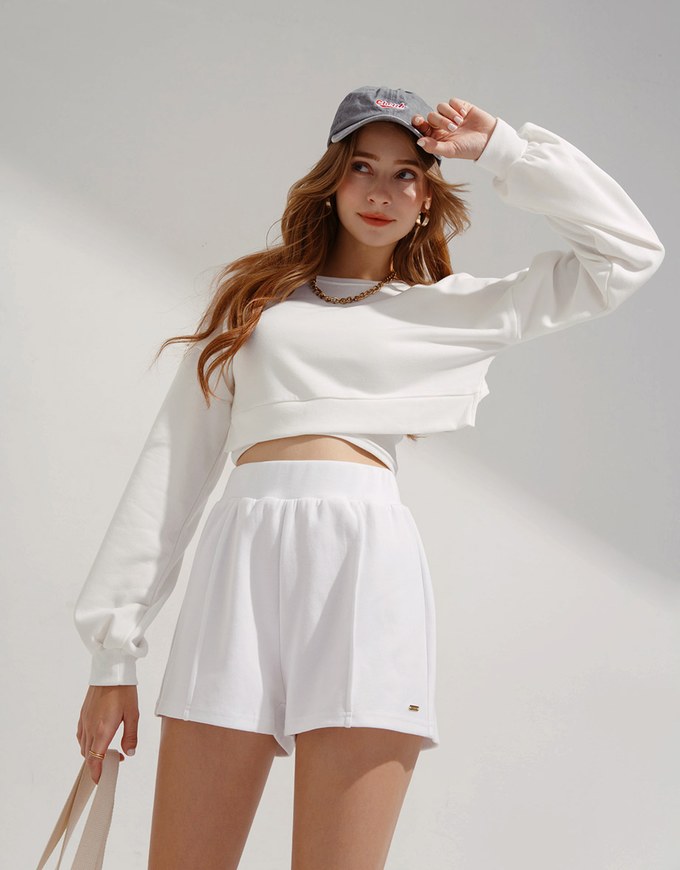 2Way Slit Two-Piece Cropped Top
