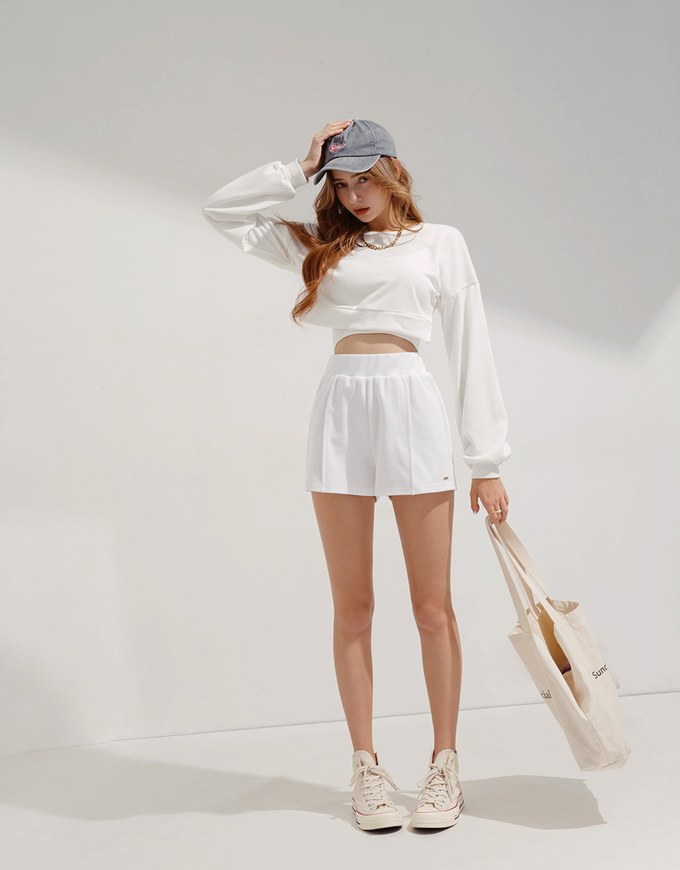 2Way Slit Two-Piece Cropped Top