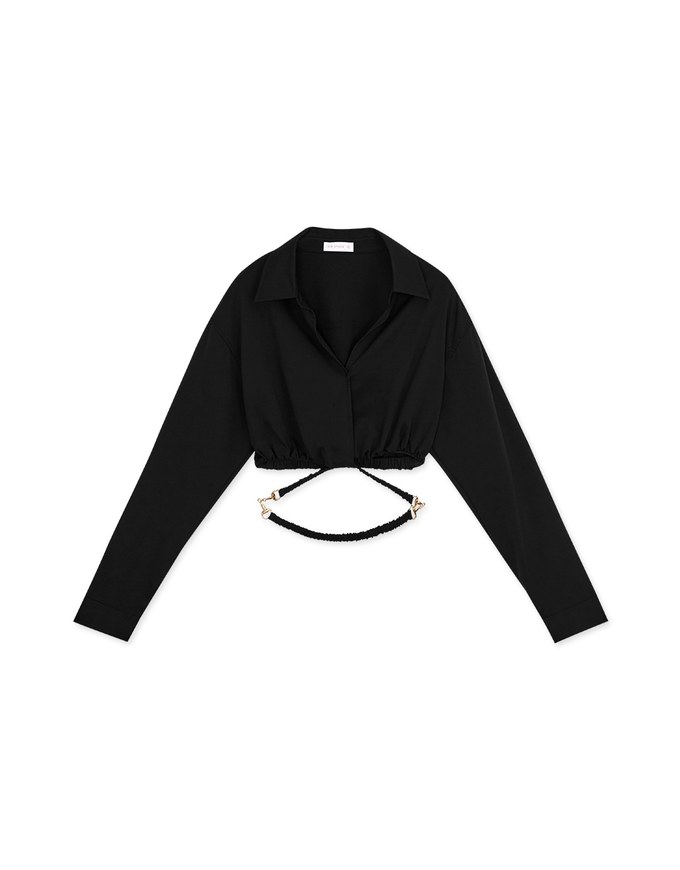 Metal Strap Cropped Top