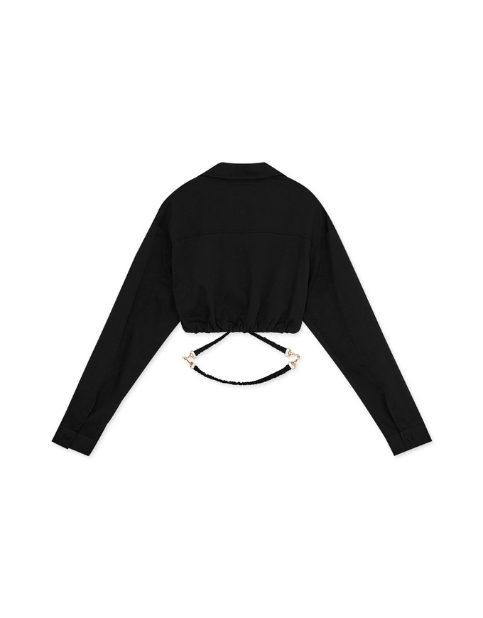Metal Strap Cropped Top