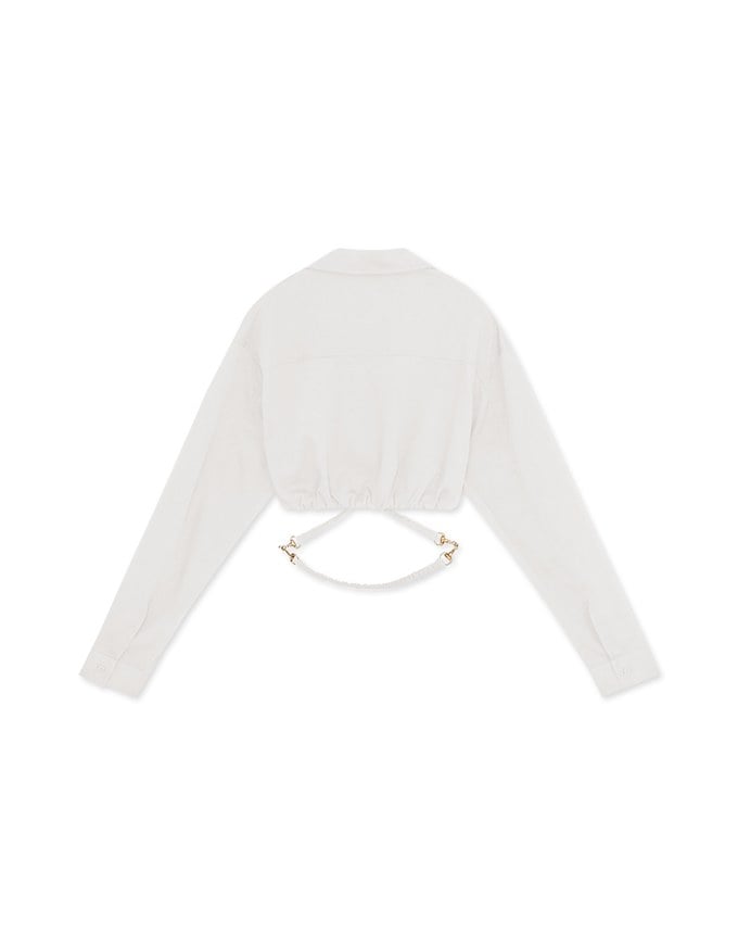 Metal Strap Cropped Top