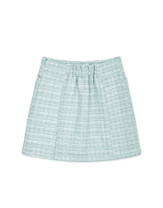 Tweed Gold Button Skorts