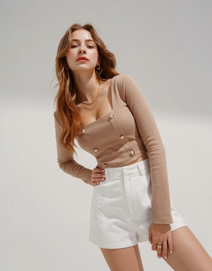 Casual Elastic Shorts