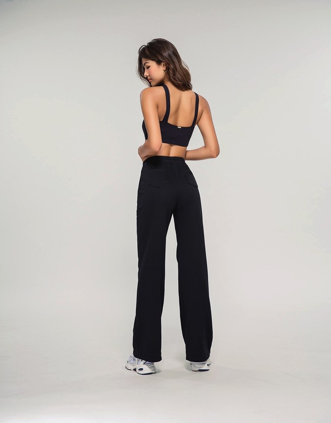 Straight Leg Elastic Track Pants